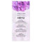 Purple hydrangea wedding menu hydrangea4