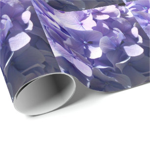 Purple Hydrangea Wrapping Paper