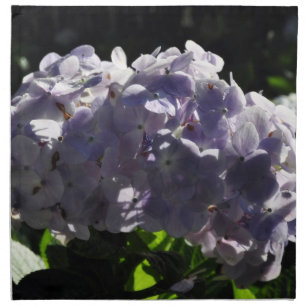 Purple Hydrangeas Flowers Napkin