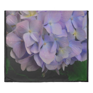 Purple hydrangeas purple flowers duvet cover