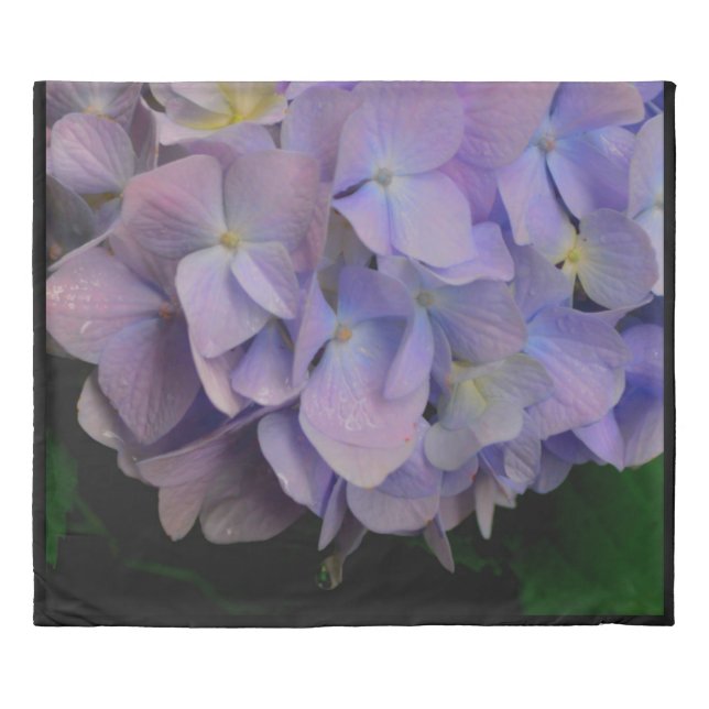 Purple hydrangeas | purple flowers  duvet cover (Front)