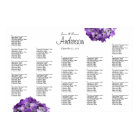 Purple Hydrangeas Seating Chart Poster