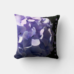 Purple Hydrangeas Throw Pillow