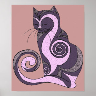 Purple Hypnocat Print
