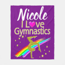 PURPLE I LOVE GYMNASTICS DESIGN