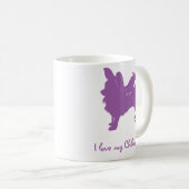 Purple I Love My Chihuahua Coffee Mug (Front Right)