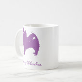 Purple I Love My Chihuahua Coffee Mug (Front Left)