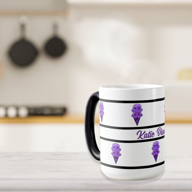 Purple Ice Cream Friends cute kawaii Specialty mug (Creator Uploaded)