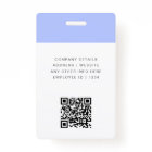 Purple ID Card | Modern Stylish Minimalist Photo