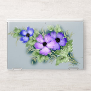 Purple illustration HP laptop skin