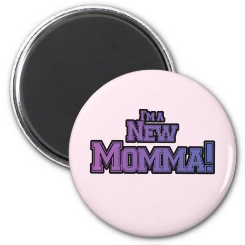 Purple Im a New Momma Tshirts and Gifts Magnet