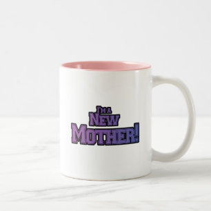 Purple I'm a New Mother Tshirts and Gifts Two-Tone Coffee Mug