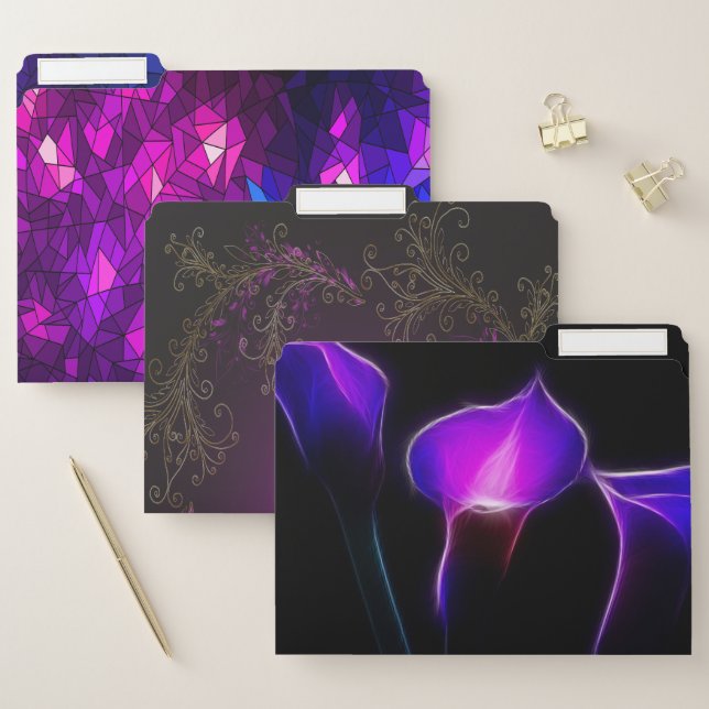 Purple in 3 Flavors File Folder (Set)