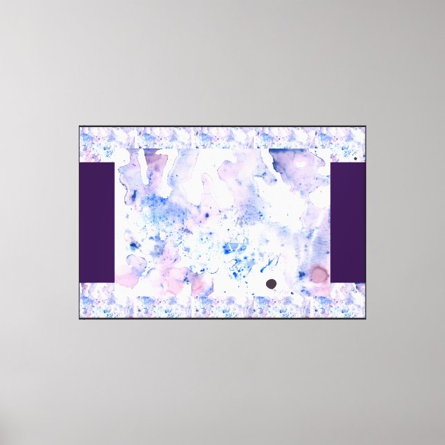 Purple in my Water-color Canvas Print (Front)