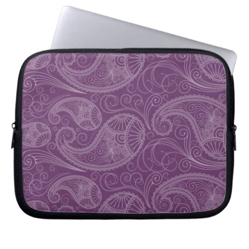 Purple Indian Henna Laptop Sleeve