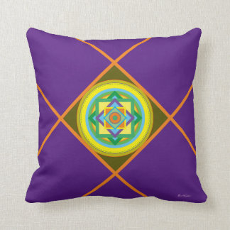 Purple, ''Indian Summer'' Throw Pillow