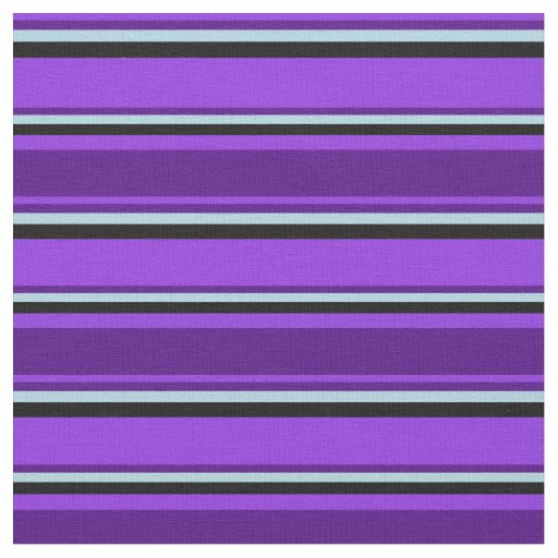Purple, Indigo, Light Blue & Black Pattern Fabric