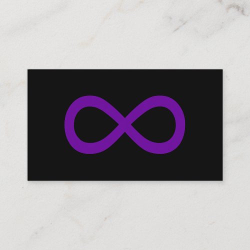 Purple Infinity Symbol Business Card