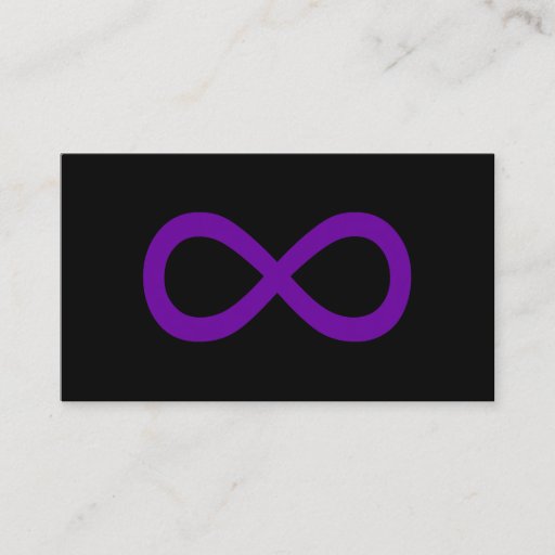 Customizable Purple Infinity Symbol Business Cards