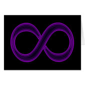 Purple Infinity Symbol Card (Front Horizontal)