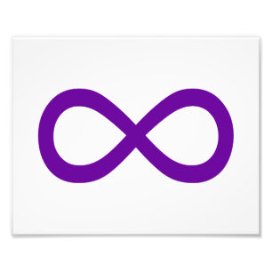 Purple Infinity Symbol Photo Print