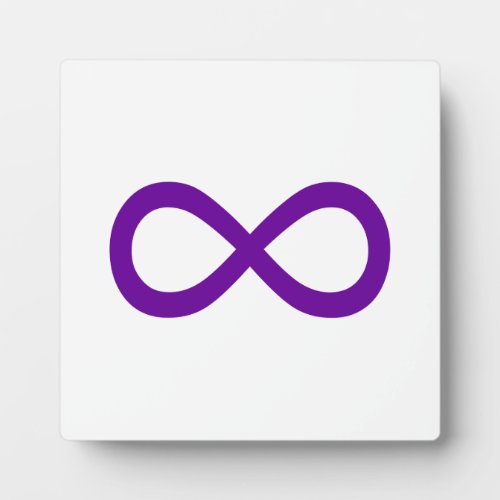 Purple Infinity Symbol Plaque