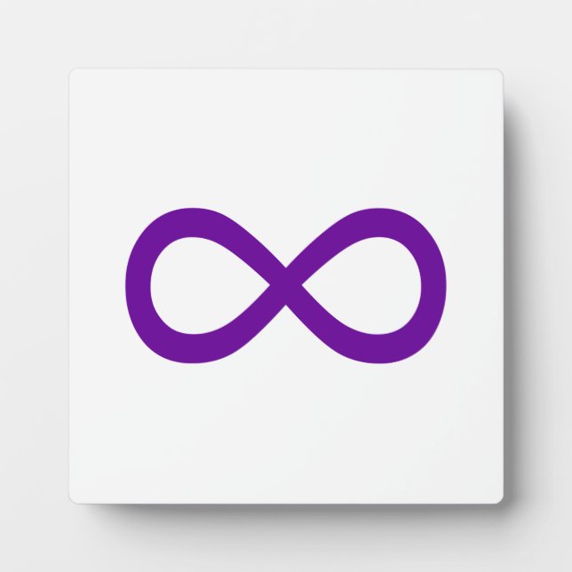 Purple Infinity Symbol Plaque (Front)