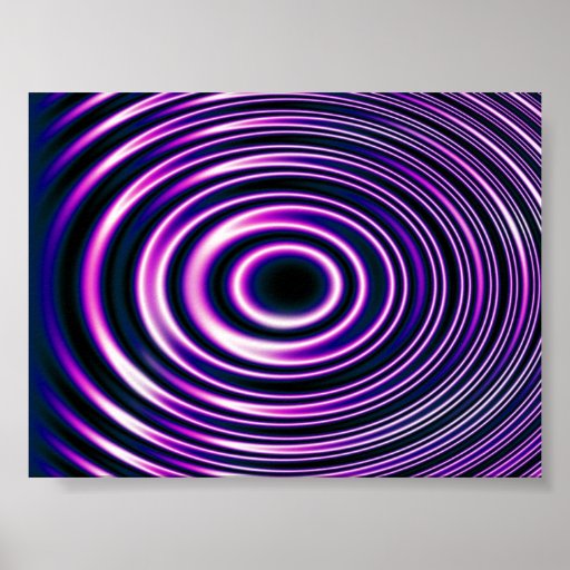 Purple Ink Drip Poster | Zazzle