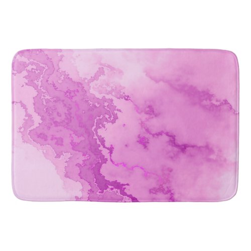 Purple Ink Spilled Photo Bath Mat