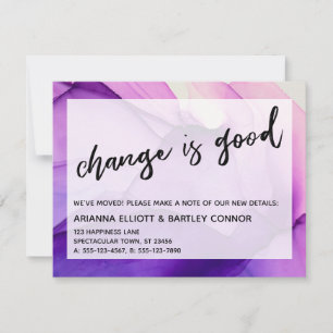 Purple Inks Change is Good Moving Announcement