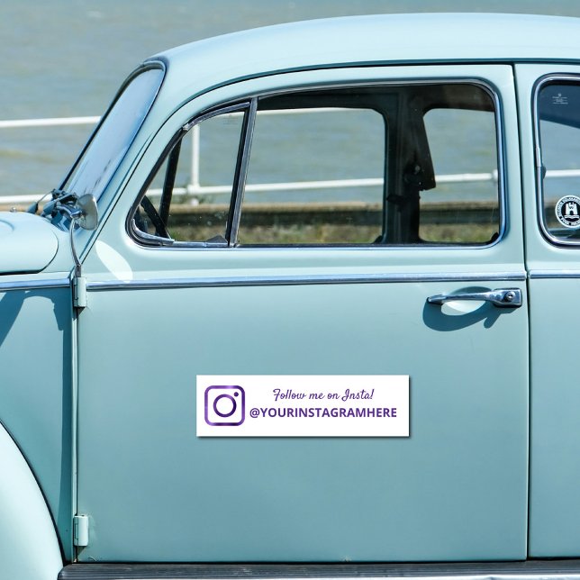 Purple Instagram Car Magnet (Creator Uploaded)
