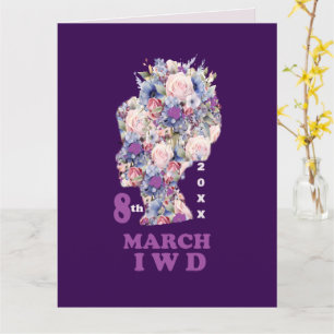 Purple international women's day 2027 card