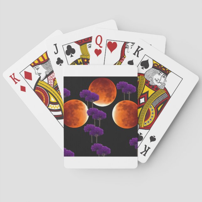 Purple Intrusion Poker Cards (Back)