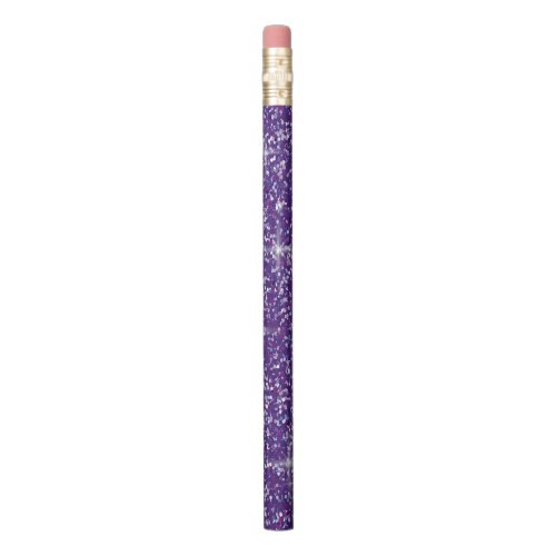 Purple iridescent glitter pencil