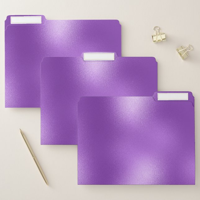 Purple iridescent texture background file folder (Set)