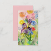 'Purple Iris' Business Card (Front/Back)