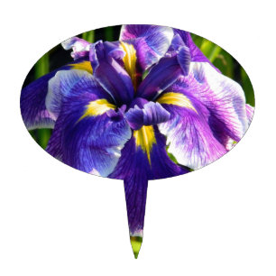 Purple Iris Cake Topper