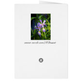 Purple Iris Card (Back)