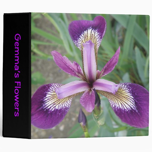 Purple Iris Custom Binder (Front/Spine)