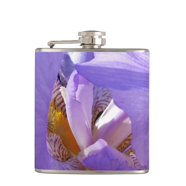 purple iris flask (Front)
