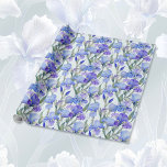 Purple Iris Floral 25th Wedding Anniversary  Wrapping Paper<br><div class="desc">The iris is the lovely flower that is traditionally associated with the 25th wedding anniversary in themes of faith, hope, and love. Especially in purple, it matches well with the silver metal and color that we think of together with this important landmark. Use this beautiful wrapping paper, with its purple...</div>