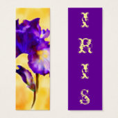 Purple Iris (flower) Bookmarks (Front & Back)