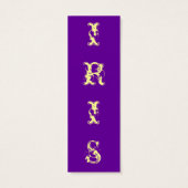 Purple Iris (flower) Bookmarks (Back)