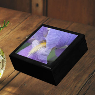 Purple Iris Flower Floral Gift Box