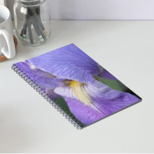 Purple Iris Flower Floral Notebook