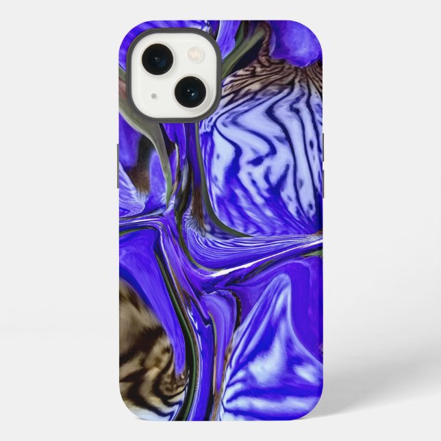 Purple Iris Flower Iphone Case (Back)