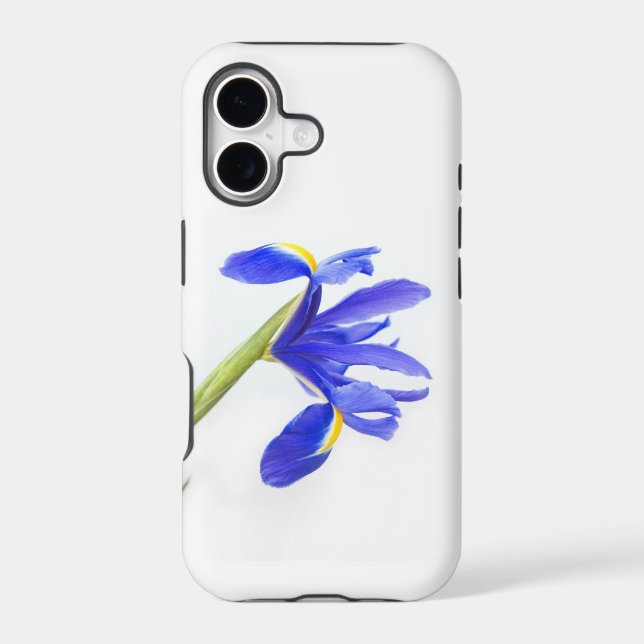 Purple Iris Flower Iphone Case (Back)