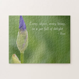 Purple Iris Flower Jigsaw Puzzle