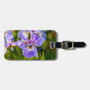 Purple Iris Flower Luggage Suitcase Tag