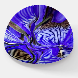 Purple Iris Flower Paperweight
